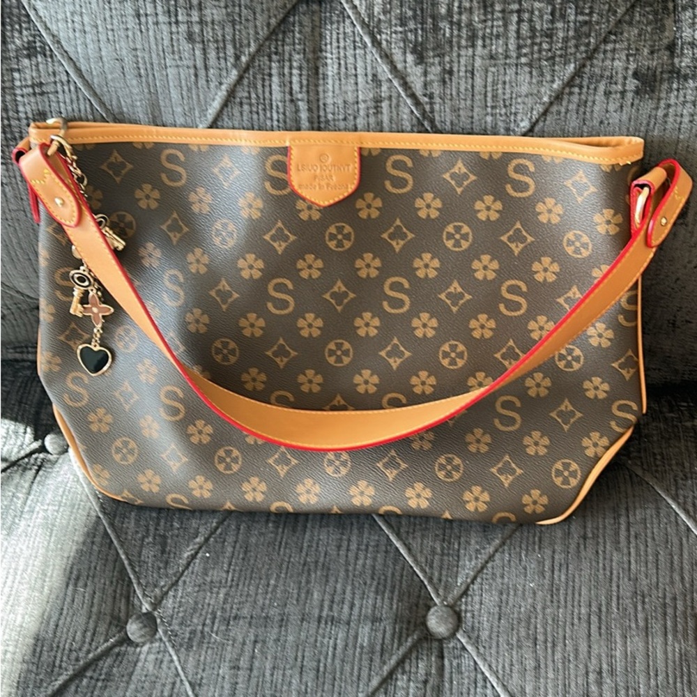Stylish Brown and Tan Designer Shoulder Bag